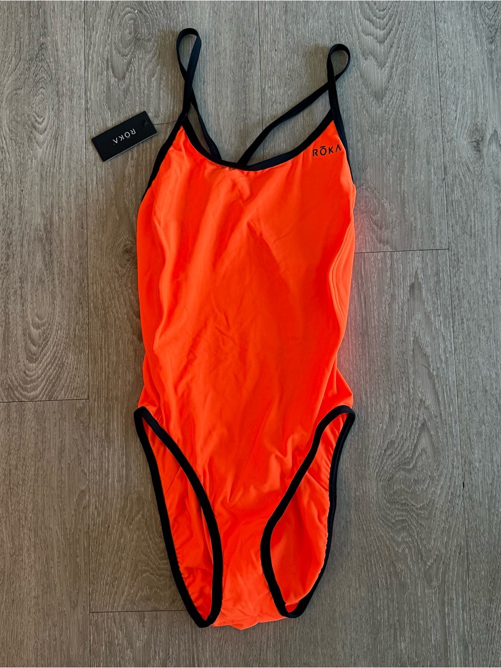Roka Women’s Elite Swimsuit Size XXL (Size 40) in Fire/Nero